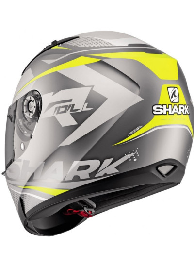 CASCO SHARK RIDILL 1.2 STRATOM MAT negro-amarillo back