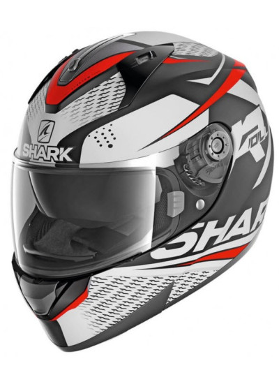 CASCO SHARK RIDILL 1.2 STRATOM MAT negro-rojo front