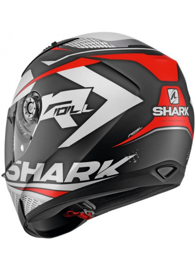 CASCO SHARK RIDILL 1.2 STRATOM MAT negro-rojo back