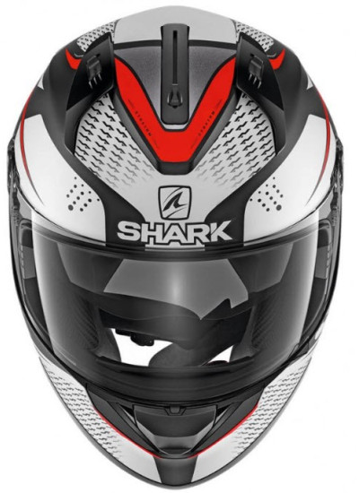 CASCO SHARK RIDILL 1.2 STRATOM MAT negro-rojo back