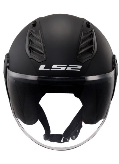 CASCO LS2 OF616 AIRFLOW II SOLID NEGRO MATE 2206