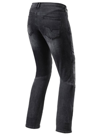 VAQUEROS REVIT MOTO LADIES NEGRO BACK