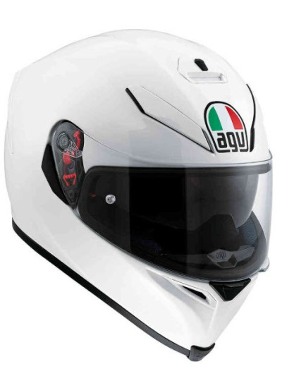 CASCO AGV K-5 S SOLID PINLOCK BLANCO PERLA front