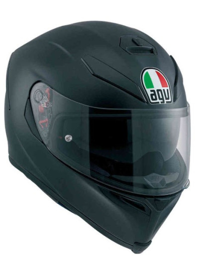 CASCO AGV K-5 S SOLID PINLOCK NEGRO MATE front