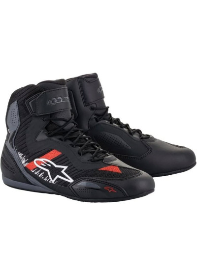 BOTAS ALPINESTARS FASTER-3 RIDEKNIT BLACK / GRAY / BRIGHT RED