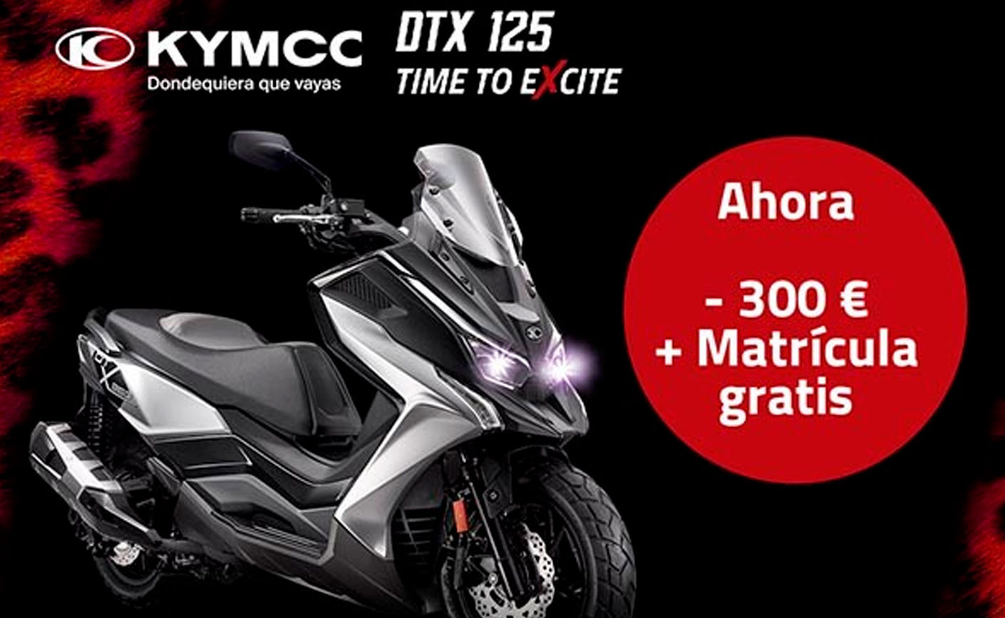 KYMCO DTX 125. AHORA -300€ + MATRÍCULA GRATIS